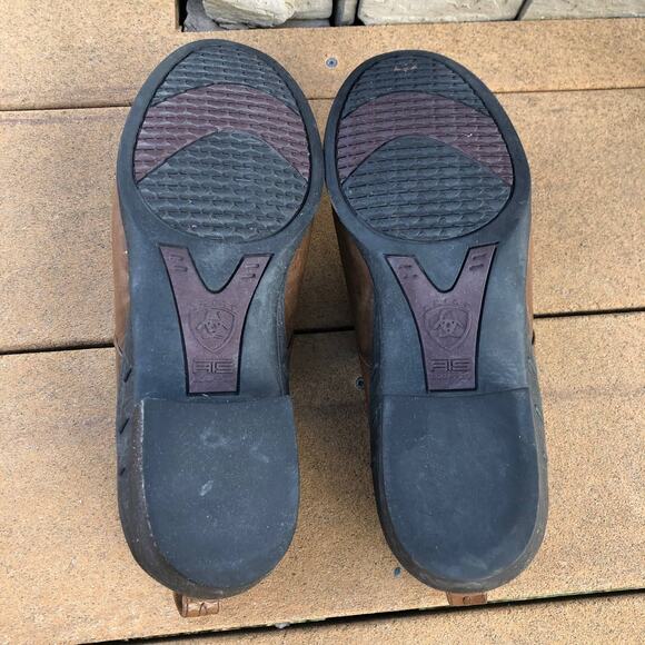 Ariat Slip On Sandal Western Paddock Leather size 7 B - Picture 11 of 11